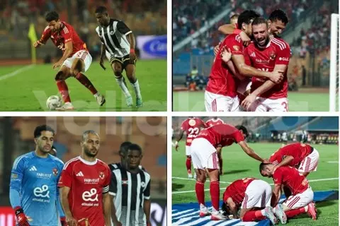  تحية توروب ورد فعل جراديشار.. لقطات من مباراة الأهلي وإيجل نوار (صور)